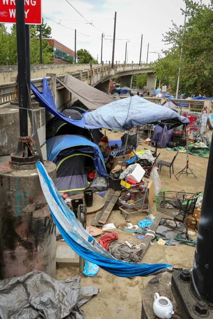 homeless camp in portland